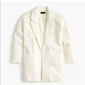 J. Crew Sophie Sweater Blazer- Ivory